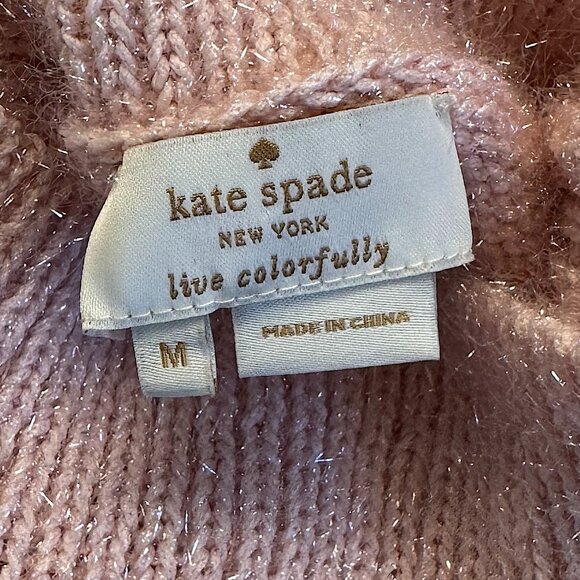 Kate Spade New York Turtleneck Pink Sweater Women - Picture 5 of 8